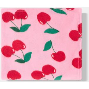 OHS Cherry Print Fleece Throw
