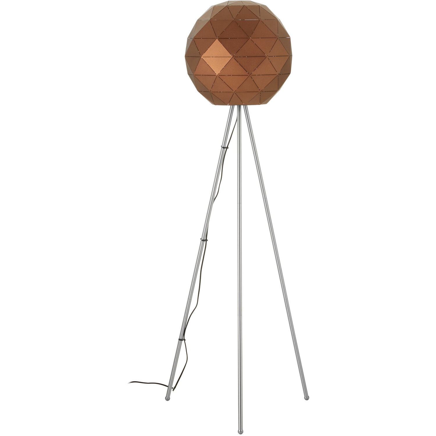 Mateo Coffee Finish Floor Lamp - Gold