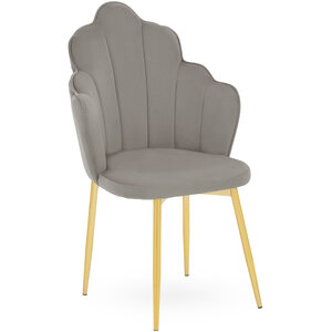 Tian Grey Velvet Dining Chair