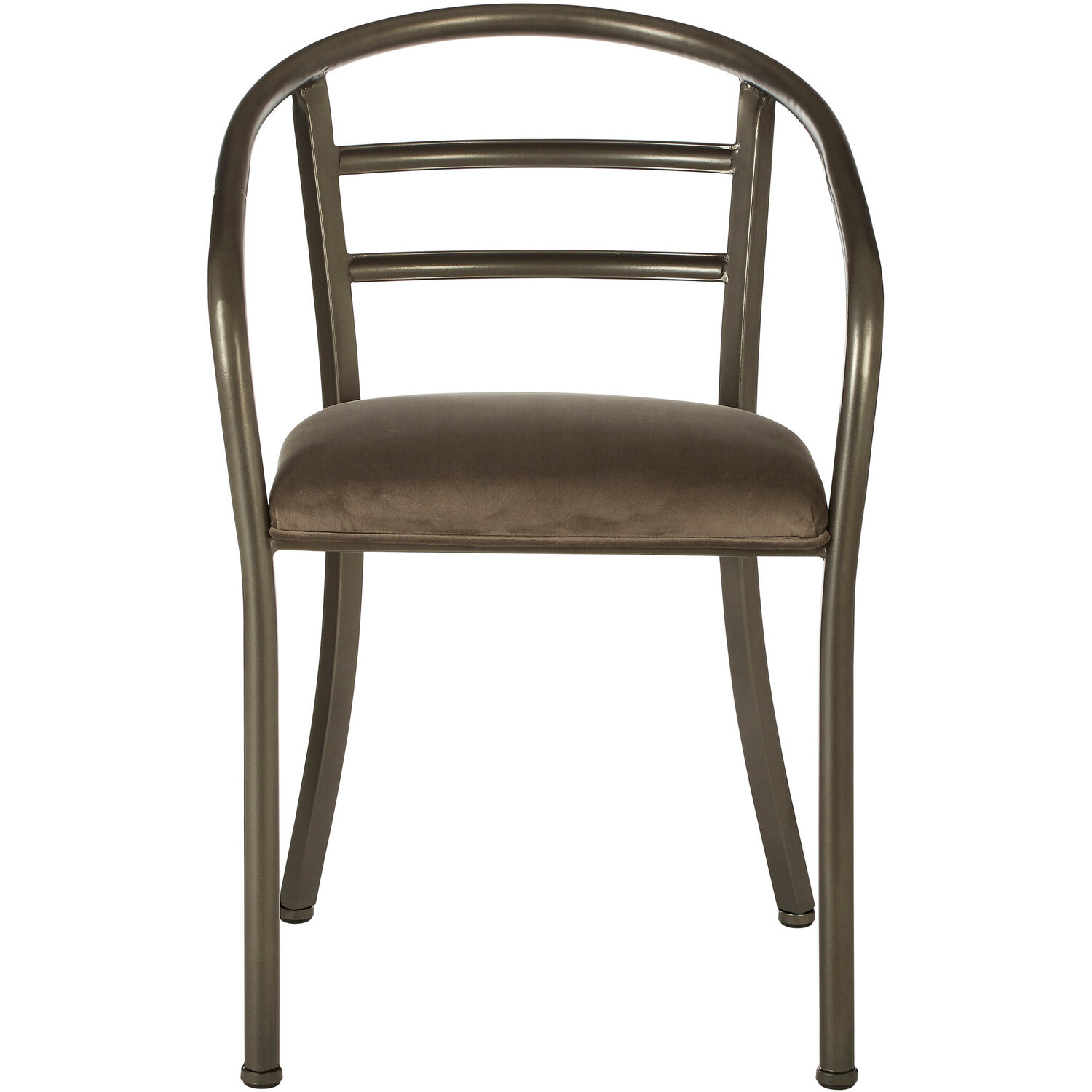 New Foundry Curved Dining Chair - Brown