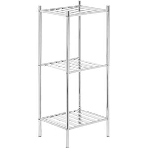 Dara 3 Tier Chrome Metal Shelf Unit