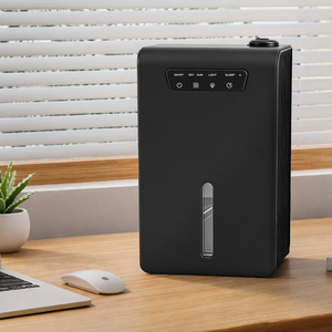Dehumidifier Humidifier Portable Electric LED Auto Off Black 3.2L
