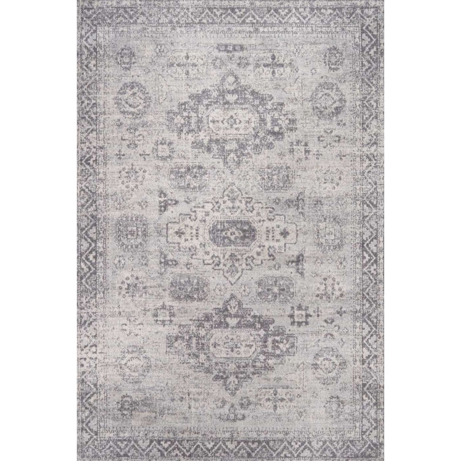 Rackhams Grey Montana Vintage Rugs | 4050 - 240X340 Cm - Image 3