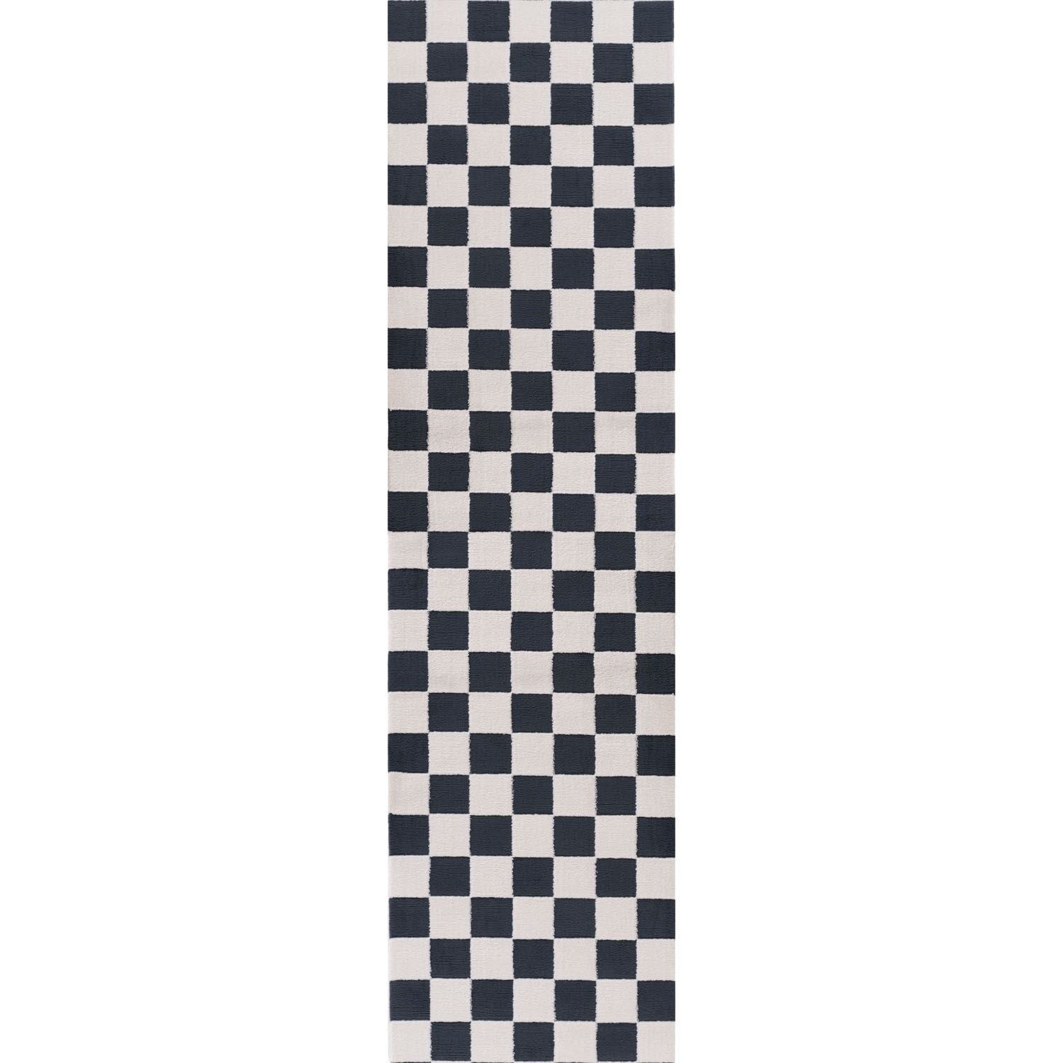 The Rugs Blue Loft Checkerboard Rug - Image 3