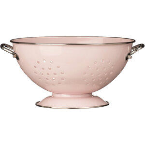 Hollis Pastel Pink Enamel Retro Colander