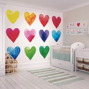 Colour My Heart Multi Wall Mural