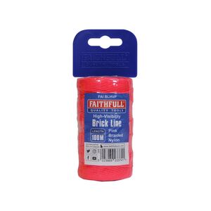 Faithfull Hi-vis Nylon Brick Line