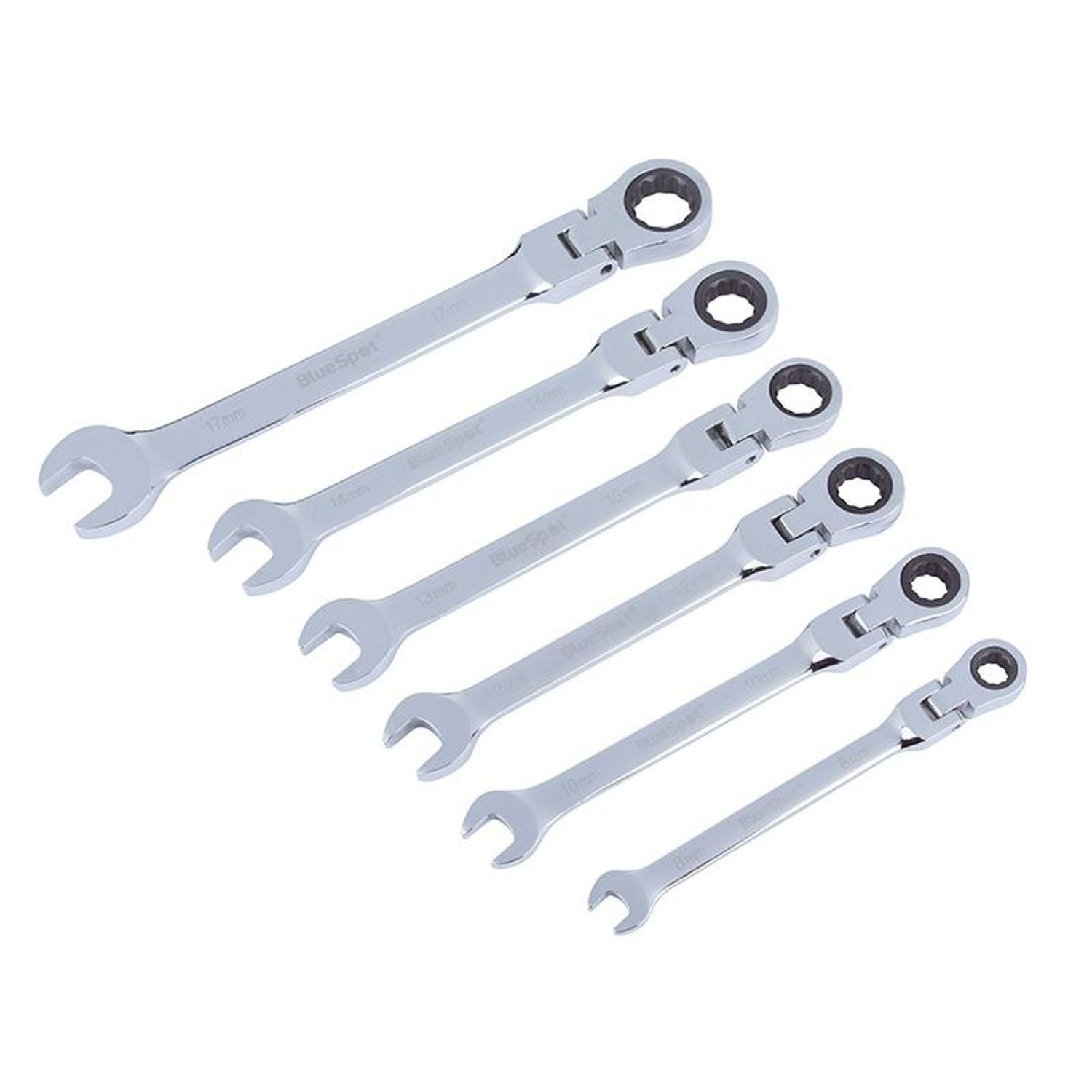 Bluespot Tools Flexible Head Ratchet Set - Multi Colour