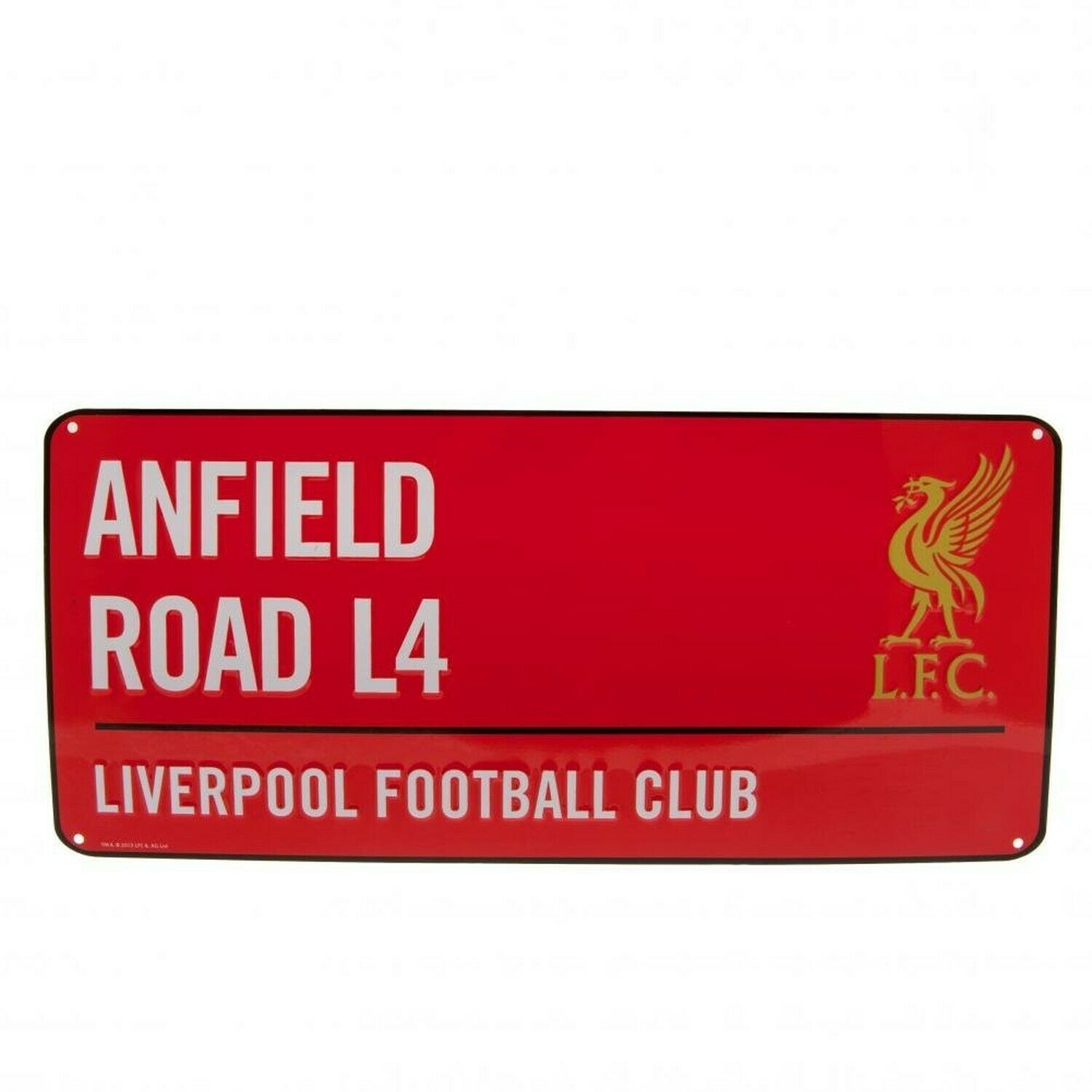 Liverpool Fc Street Sign - Red/White