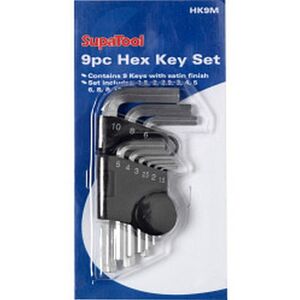 SupaTool Hex Key Set (9 Piece)