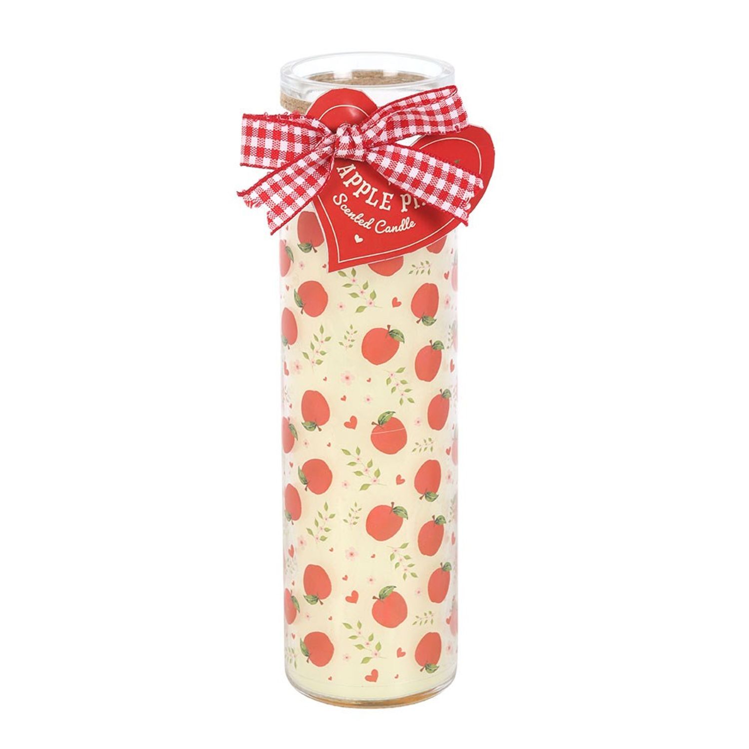 Something Different Apple Pie Print Tube Candle - Multicoloured