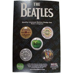 The Beatles Sgt Pepper Badge (Pack of 5)