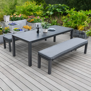 Maldives 6 Seat Rectangular Garden Dining Bench Set
