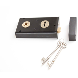 Easy Reverse Narrow Style Rimlock Reverse Black to Differ - 140mm x 76mm - Kx131 (Box of 10)
