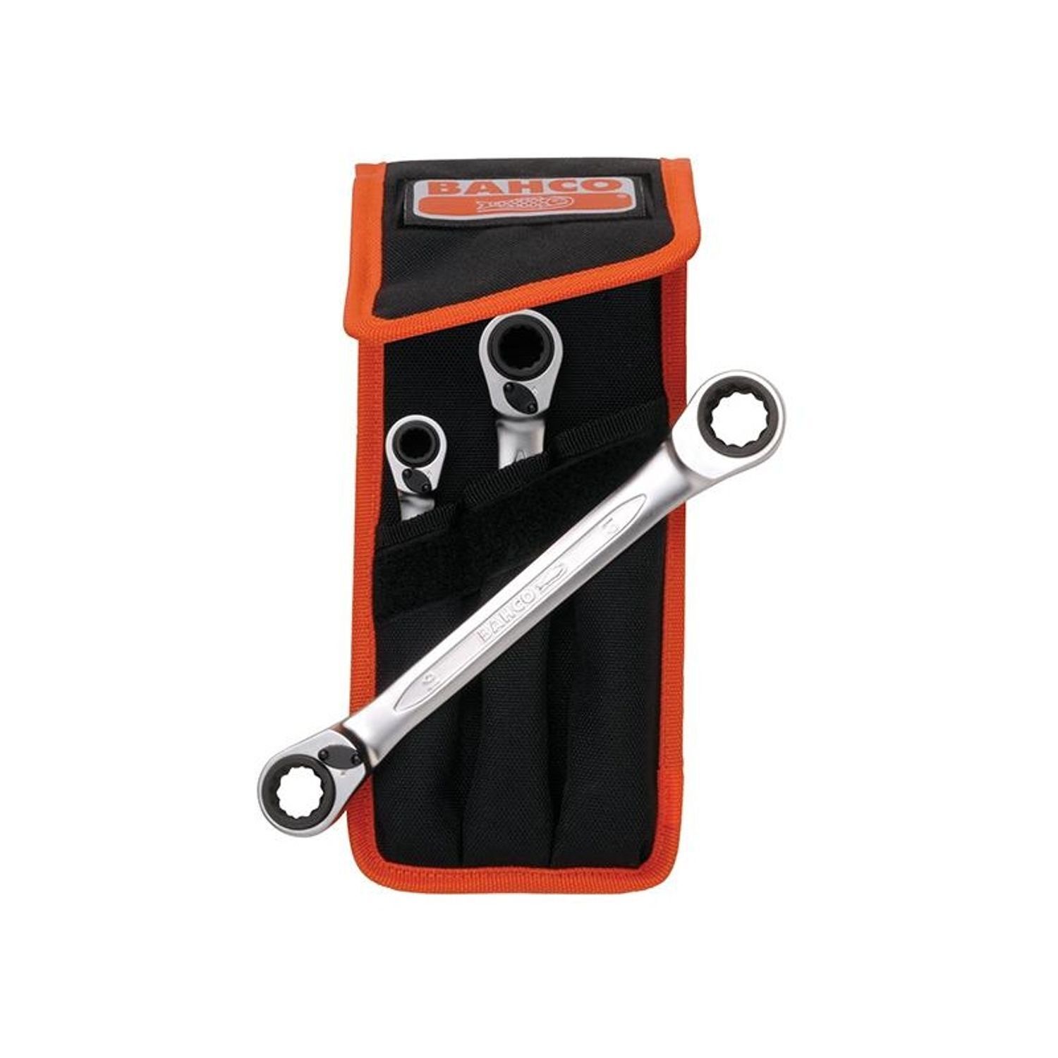 Bahco S4rm Series Reversible Ratchet Spanner Set - Multi Colour