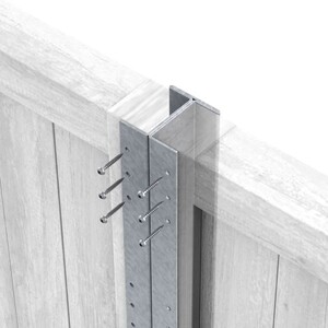 Durapost Classic Galvanised Metal Fence Post (H) 48mm (L) 1.8m - Pack of 2
