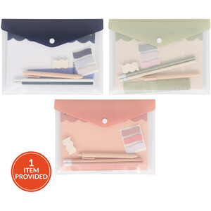 Colour Block Stationery Wallet