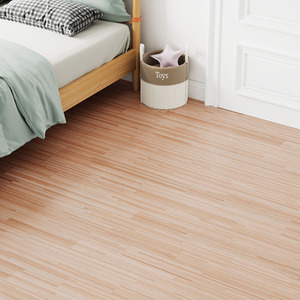 Darphe 36 Piece Self Adhesive PVC Floor Tiles with Wood Grain