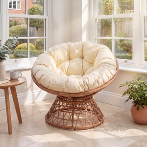 Liora Outdoor or Indoor Swivel Papasan Chair
