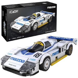 CaDa 1:24 Mazda 787B 1991 White And Blue Race Car 242 Pieces