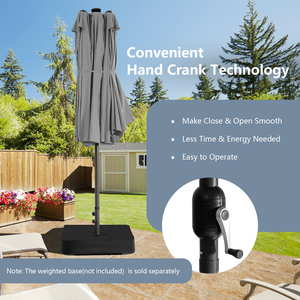 Outdoor Twin Market Sunshade Shelter Canopy