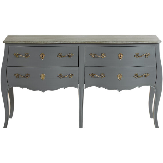 Loire Grey 4 Drawer Sideboard