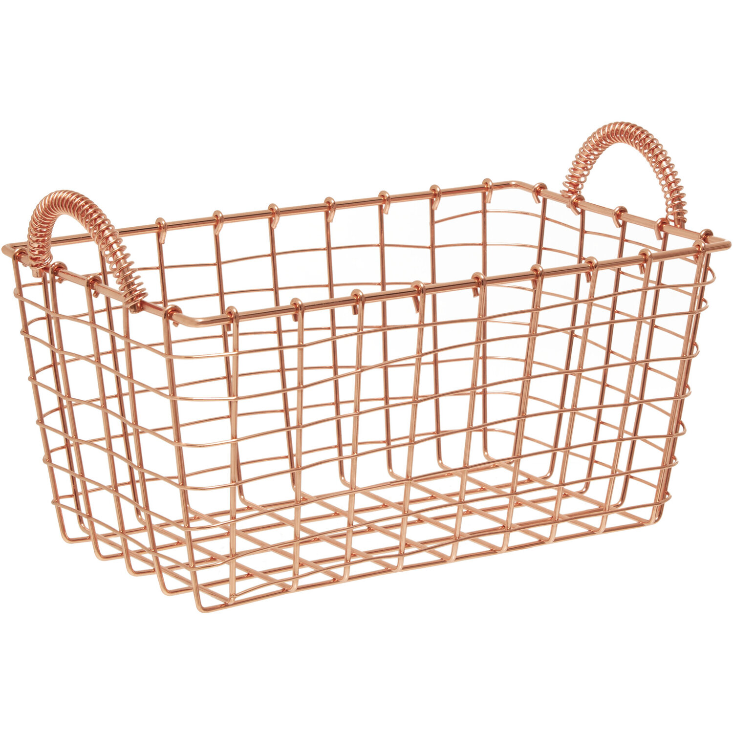 Image of Vertex Rectangular Basket - Gold
