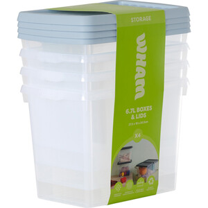Pack of 4 Wham Storage Boxes