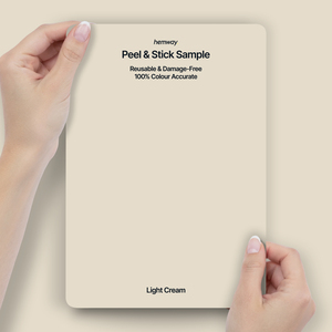 Hemway Interior Paint Sample, Light Cream, Peel & Stick Swatch