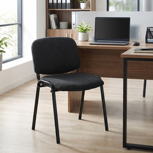 HOMCOM Meeting Chair with Stackable Padded Seat