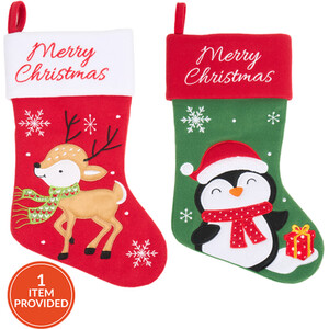 Festive Character Christmas Stocking