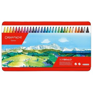 Caran d'Ache Fibralo 30 Water-Soluble Fibre Tip Pens - Metal Tin