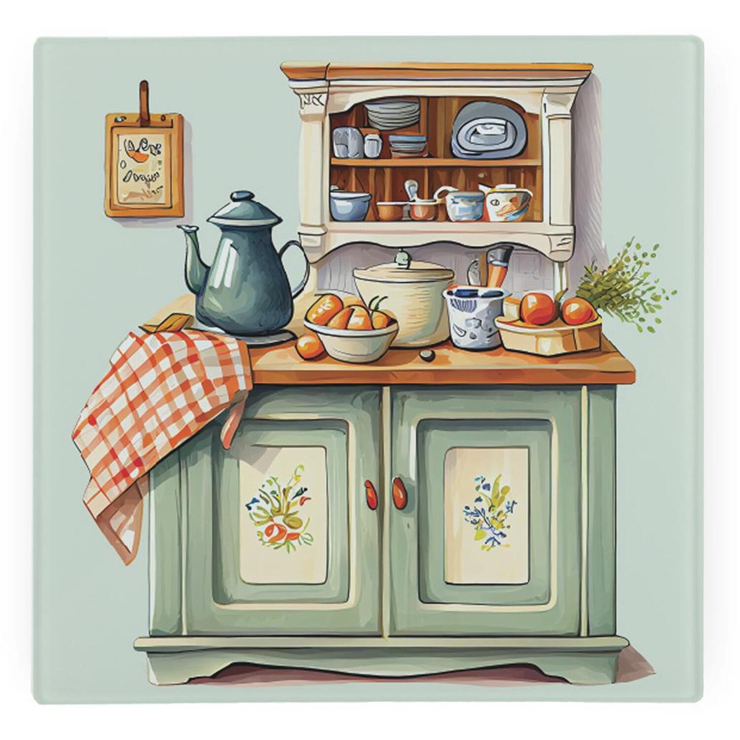 Image of Country Kitchen Glass Hot Pot Stand&hellip;
