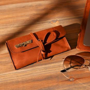 Top Gun PU Leather Sunglasses Case