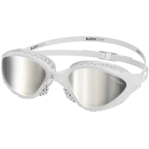 OzeanX Swim Goggles White/Silver Mirror