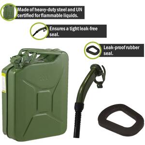 Pegdev 20L Jerry Can Metal Spout & Seal UN Certified
