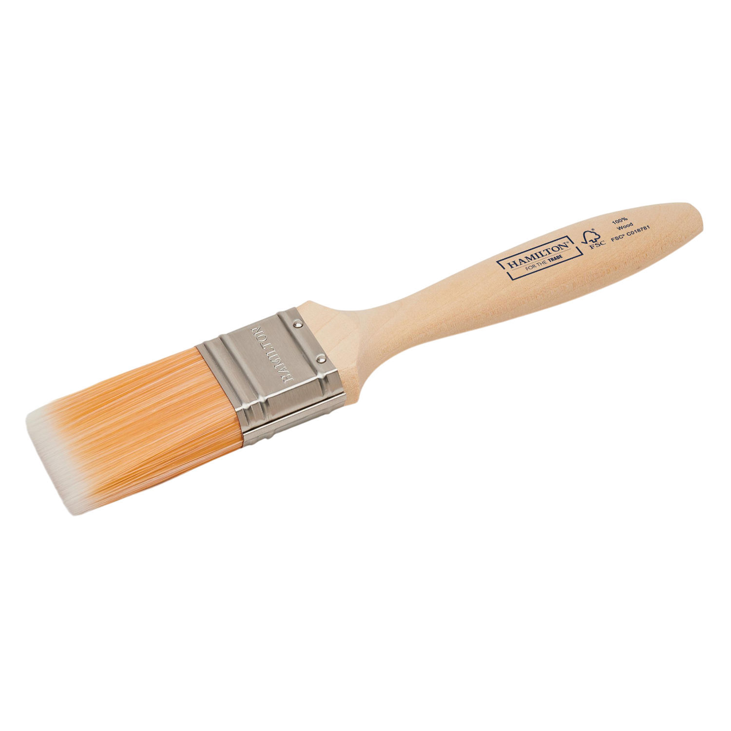Hamilton For The Trade Flat Paint Brush - Wood