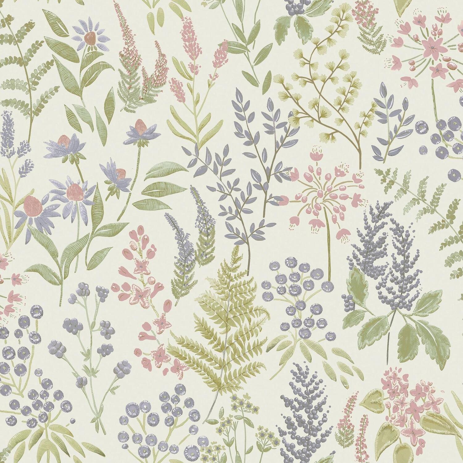 Cream Floral Sprig Wallpaper Wildflowers Feature 5061103677730 - Image 3