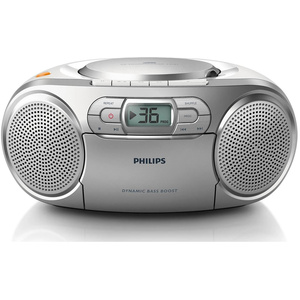 Philips AZ127 Portable Stereo CD Radio FM Cassette Player