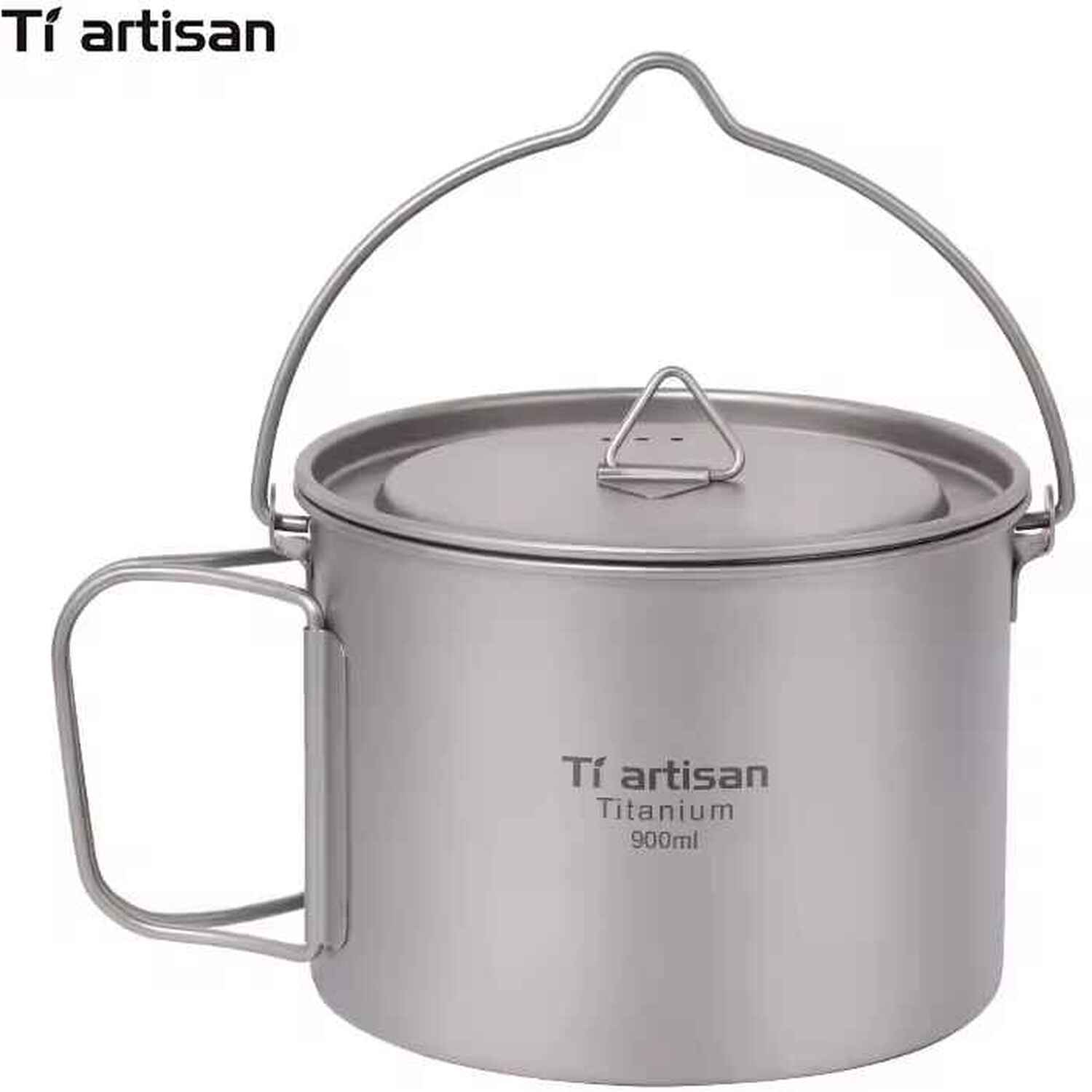 Image of Foldable Titanium Camping Pot with Lid&hellip;