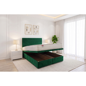 Emerald / 200cm / Super King / Superking Emily End Opening Ottoman & Orthopaedic Mattress + 24