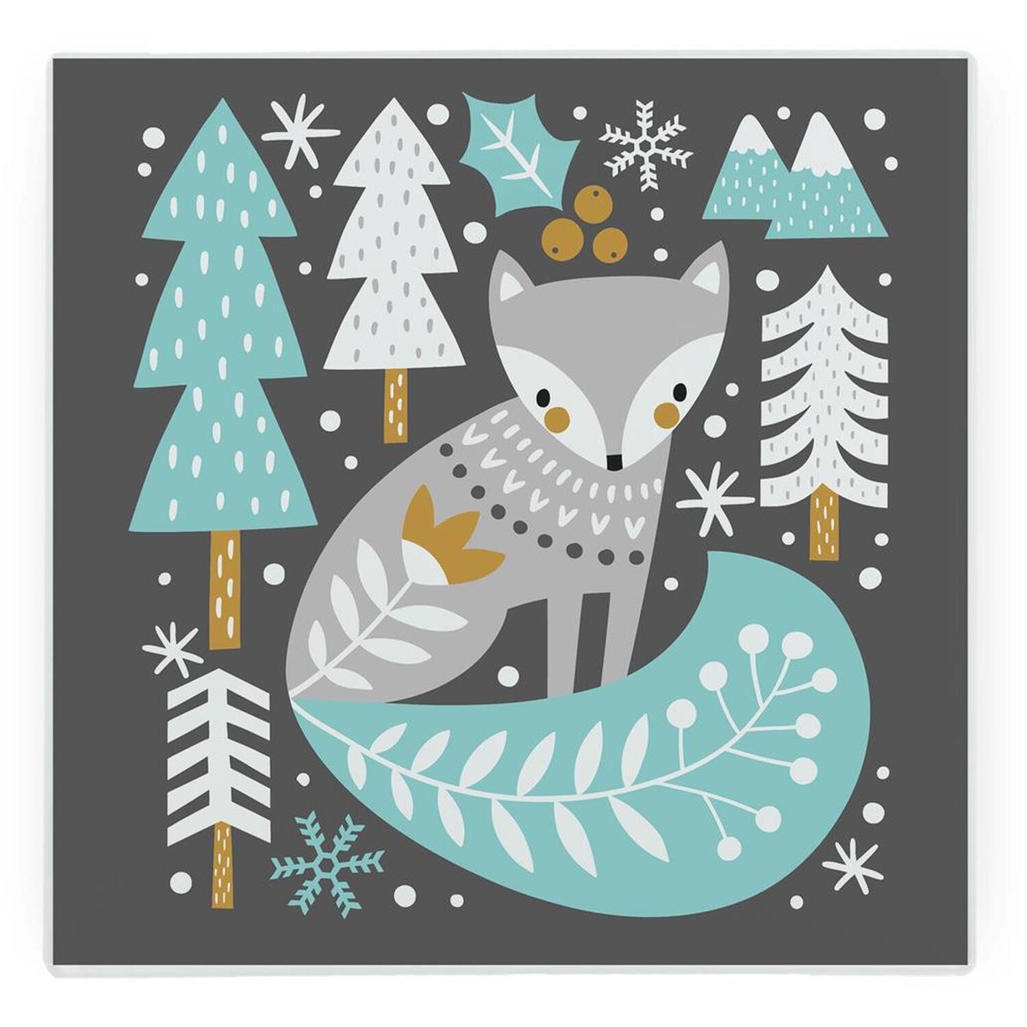 Image of Festive Fox Christmas Glass Hot Pot&hellip;