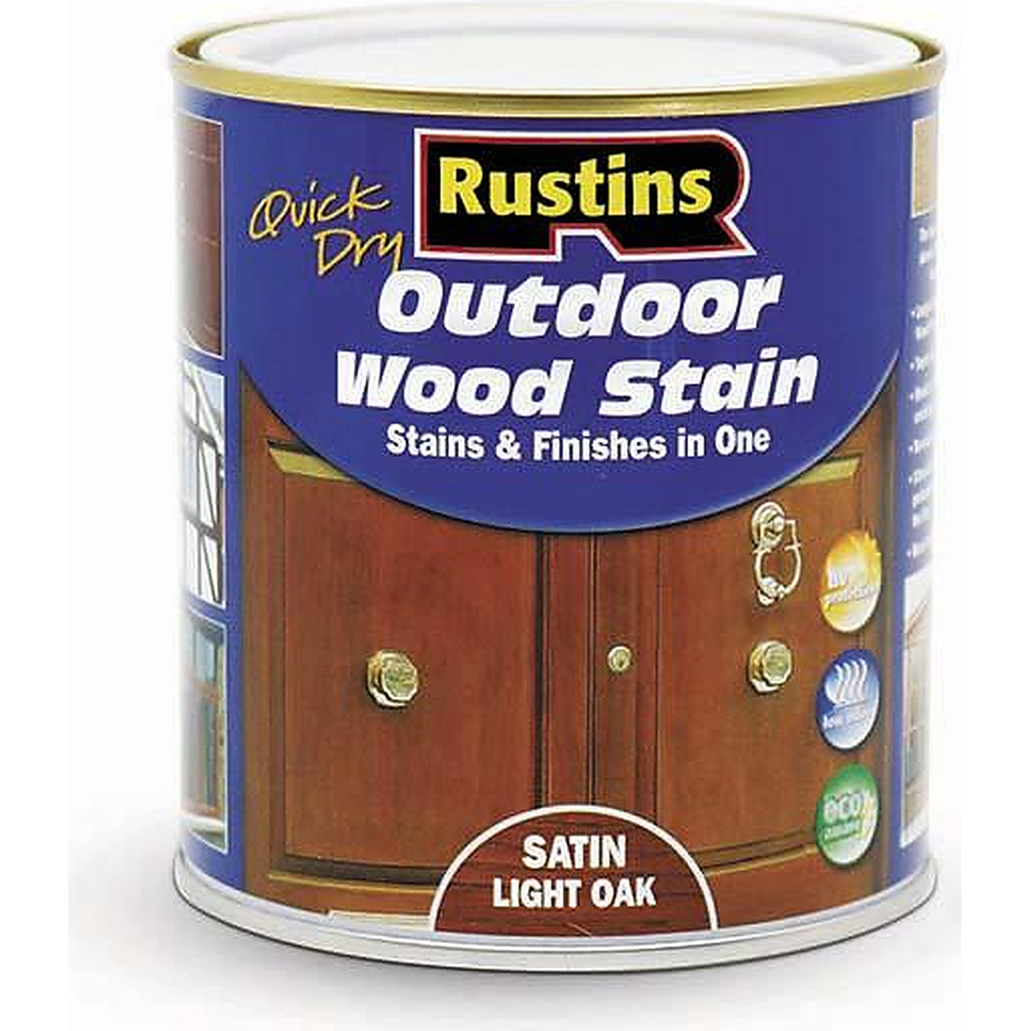 Outdoor Wood Stain Light Oak Satin Rustins Quick Dry 500ml Stains and Finishes - Image 8