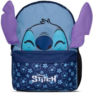 DISNEY Lilo and Stitch BP561570DNY Floral 3D Stitch Backpack - Blue/Purple