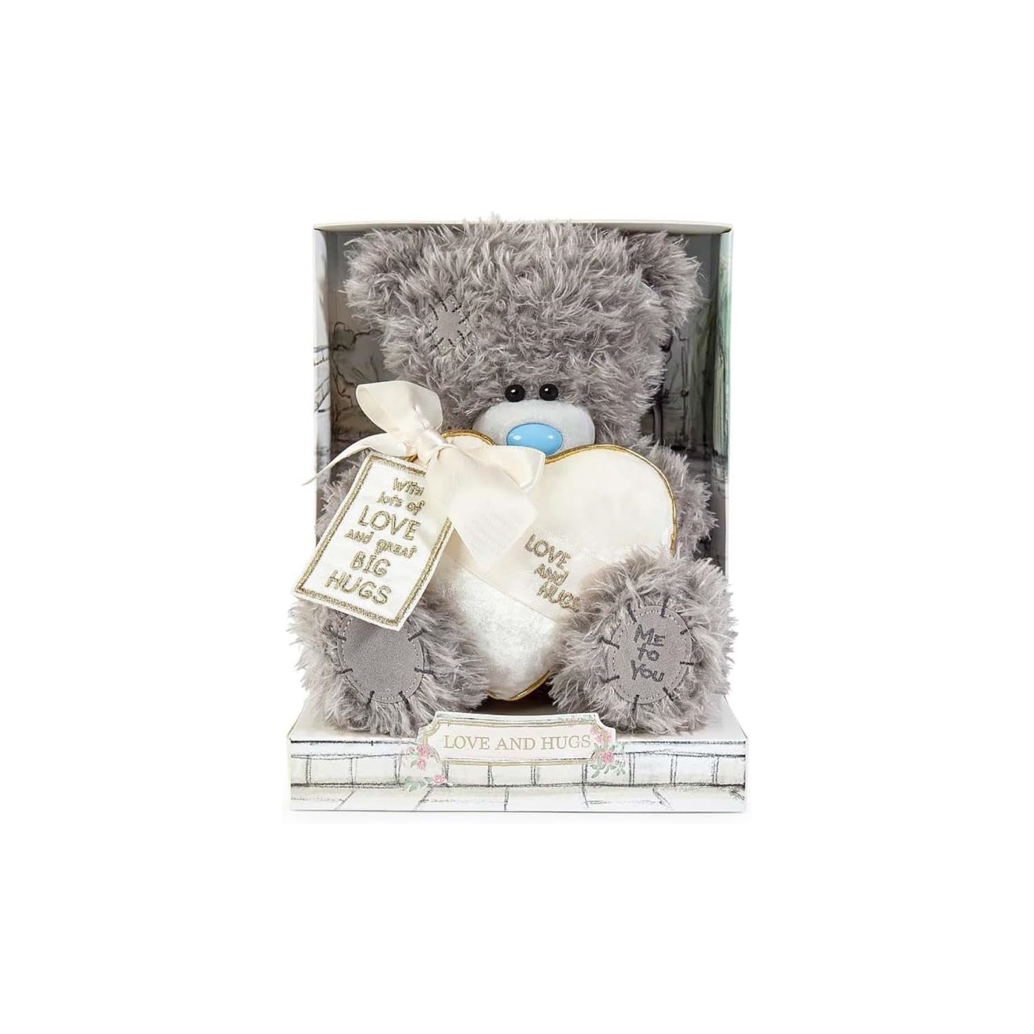 Me To You Cute Plush Love & Hugs Bear 19Cm - Grey - Image 5