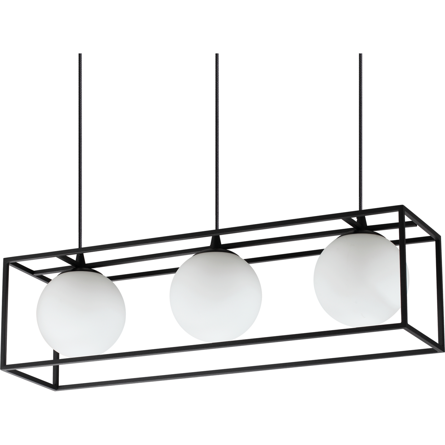 Lingotto 3 Light Bar Pendant Ceiling Light Matte Black - Image 2