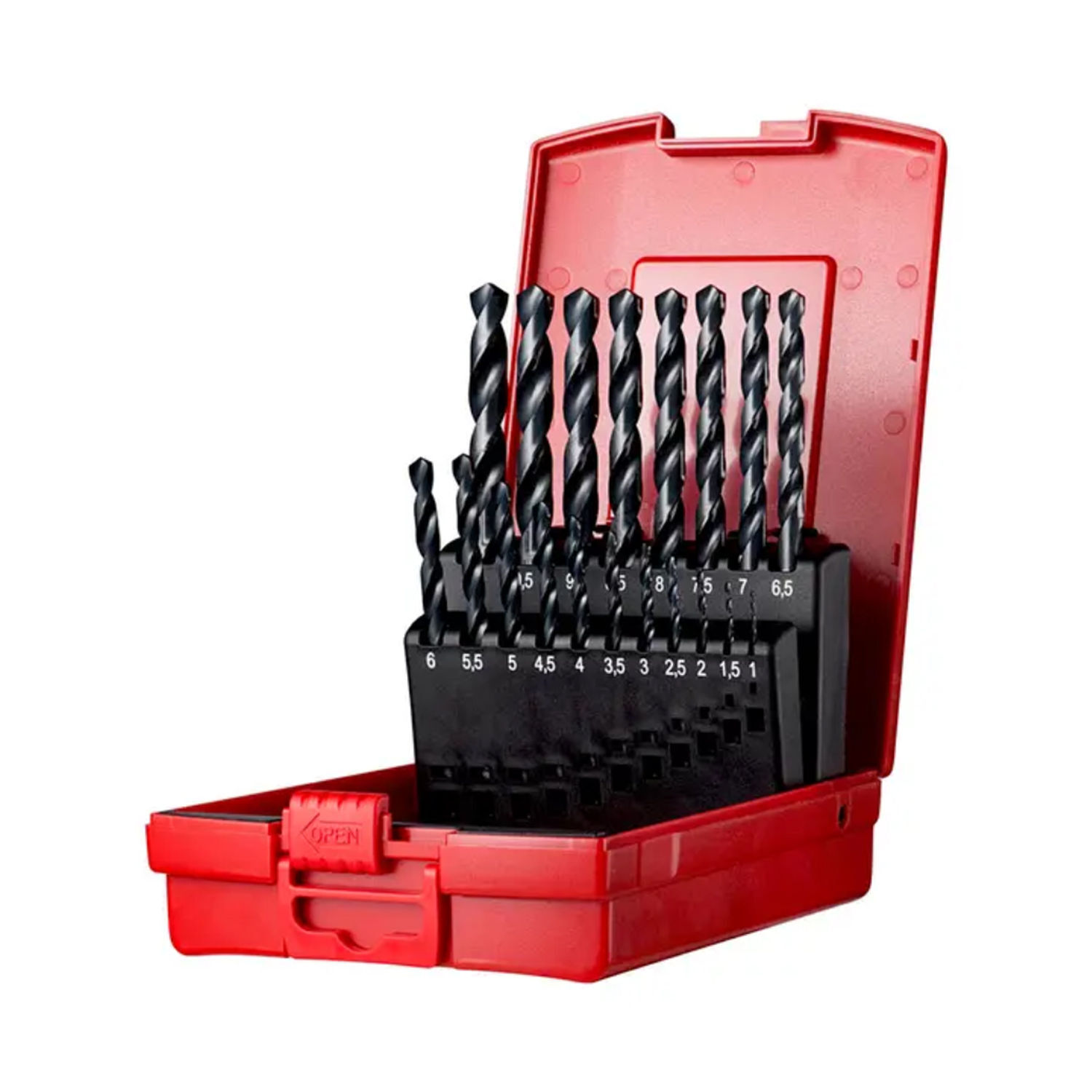 Dormer Hss Drill Bit Set (Pack Of 19) - Black