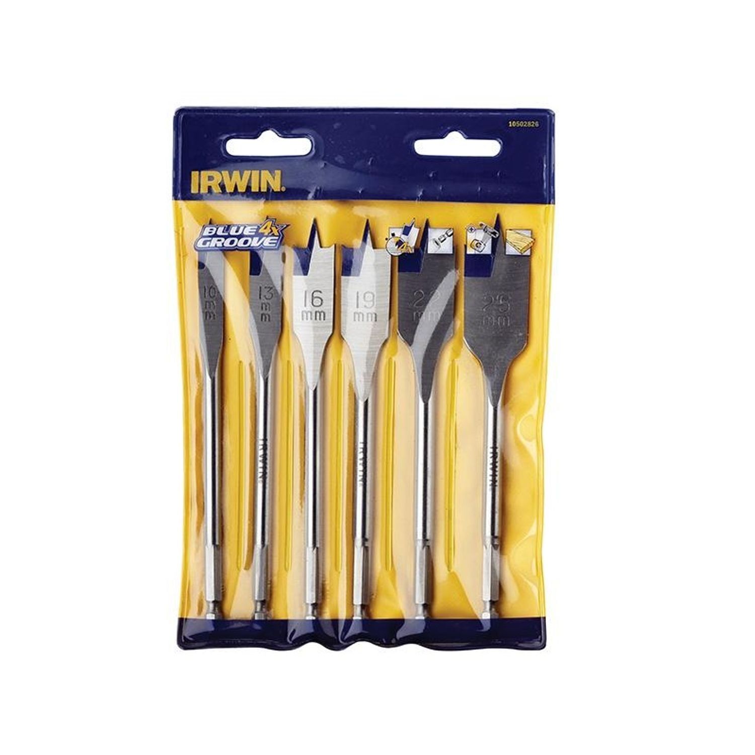 Irwin Blue Groove 4X Flat Bit F - Multi Colour