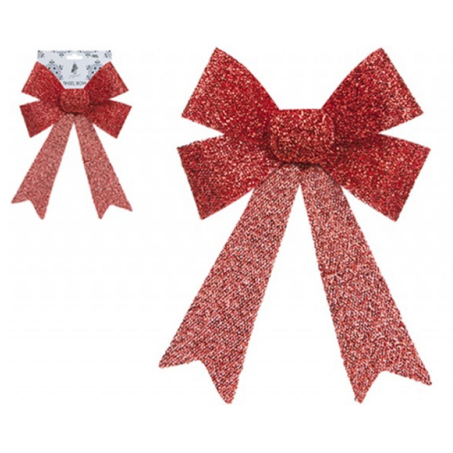 Kdmd Red Gift Bow 4 Pack Balloon Ribbons & Weights - Red
