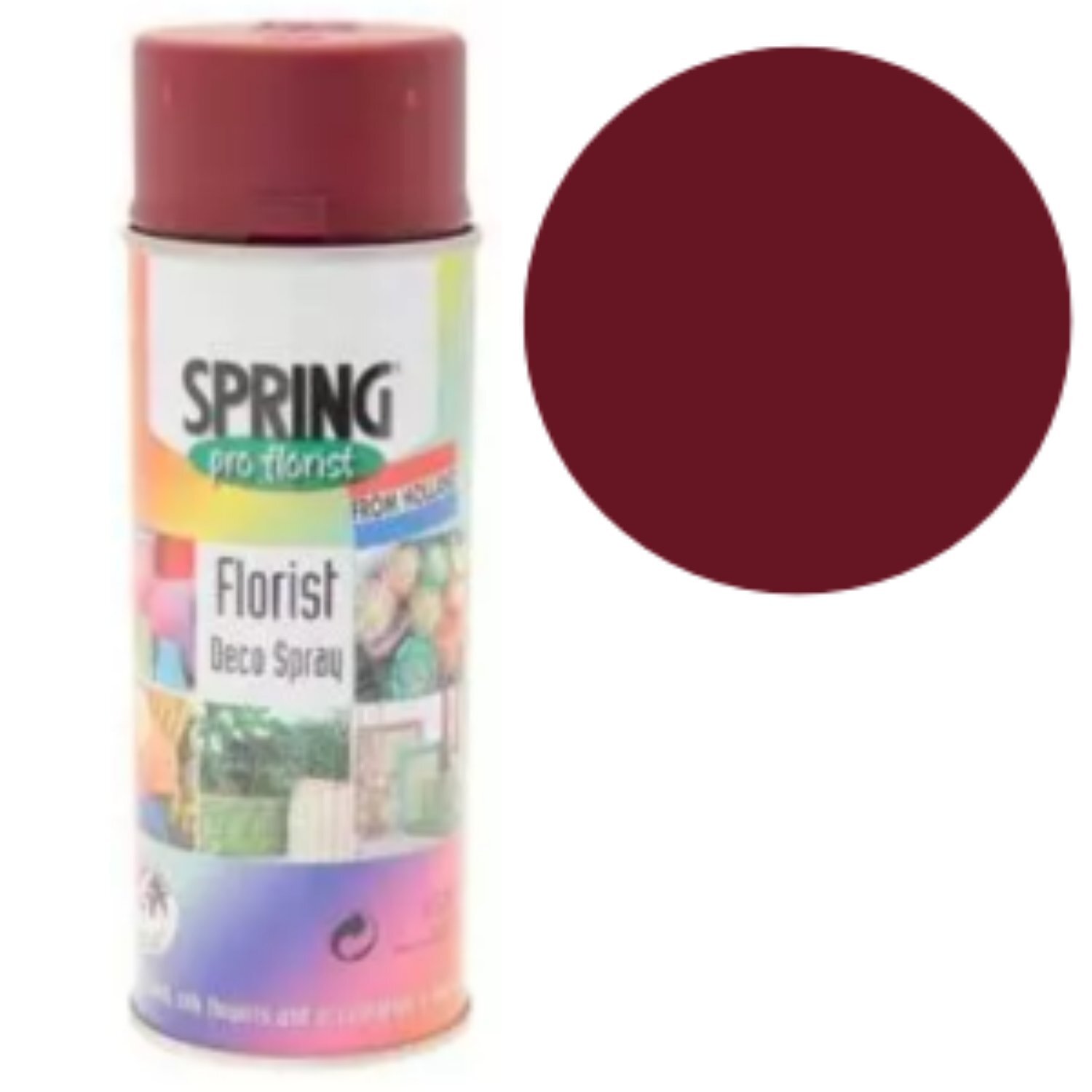 Kdmd Burgundy Red Euro-Aerosols Spray Paint - Burgundy
